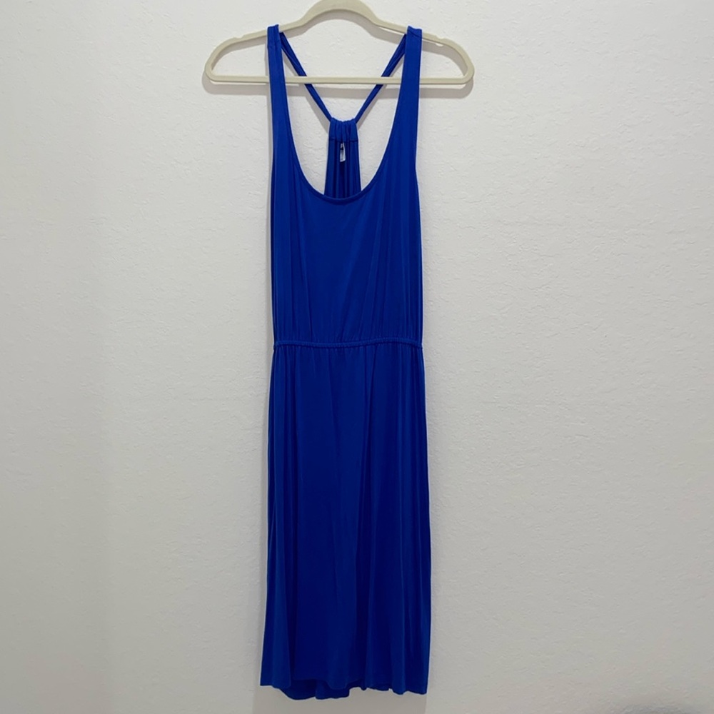 Old Navy Scoop Neck Royal Blue Tank Sundress Dress w/Elastic Waist-Size Large